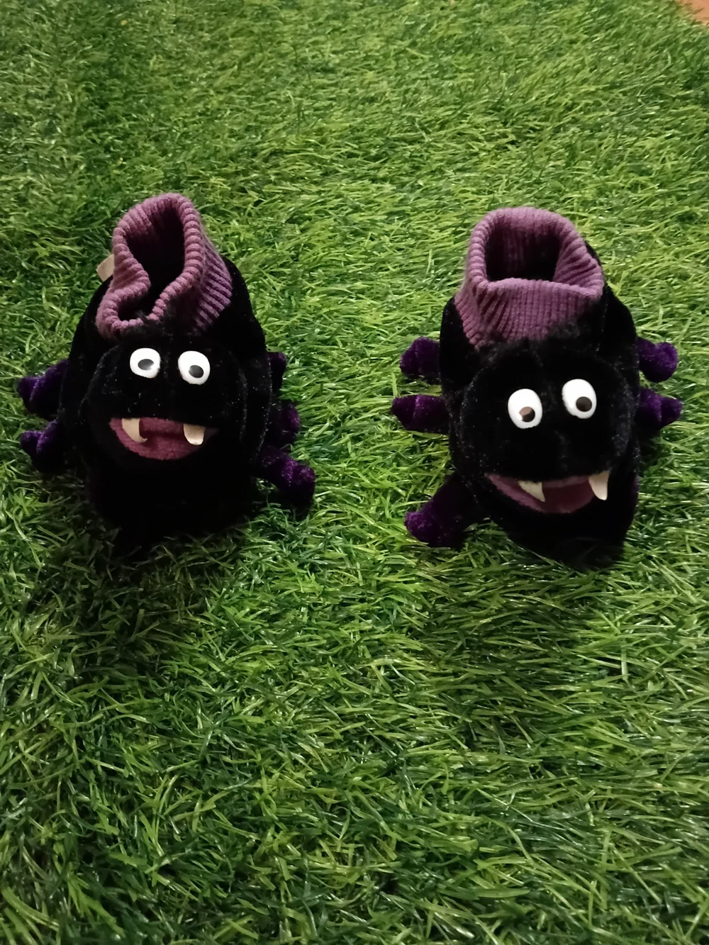 Kids Black Monster Hoodie and Gray Monster Print Joggers Set